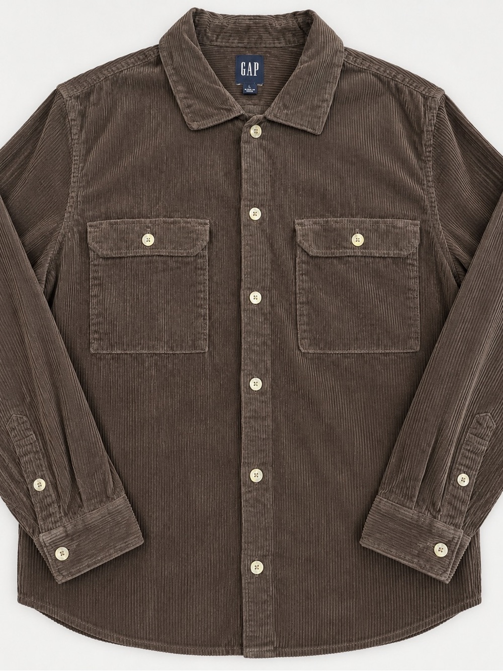 GAP Men’s Dark Brown Corduroy Shirt Jacket